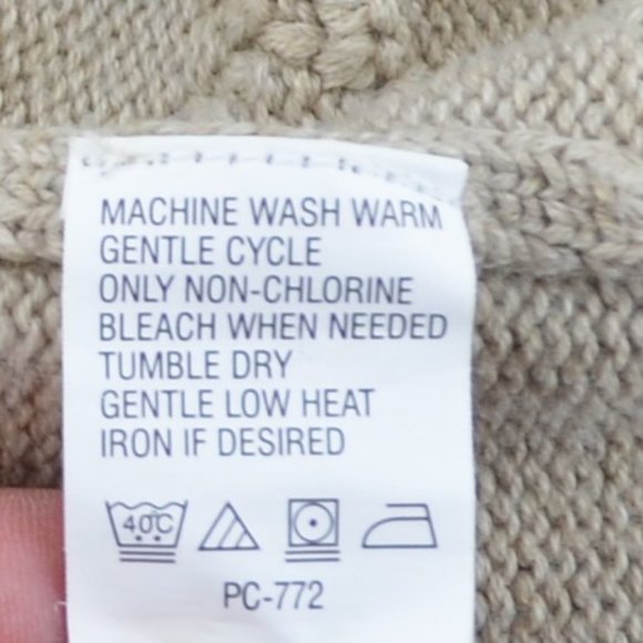 Izod men's  diamond weave pull over tan sweater XLT - Picture 6 of 6